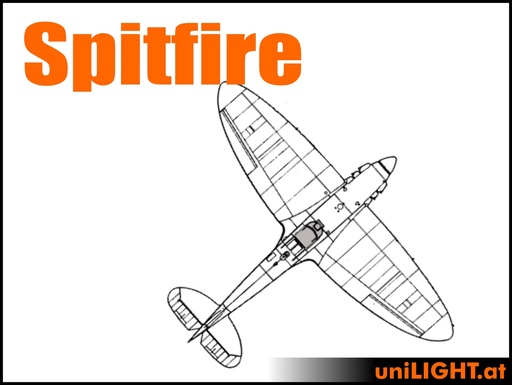 Supermarine Spitfire - 1:6 (1.8m) | uniLIGHT.at
